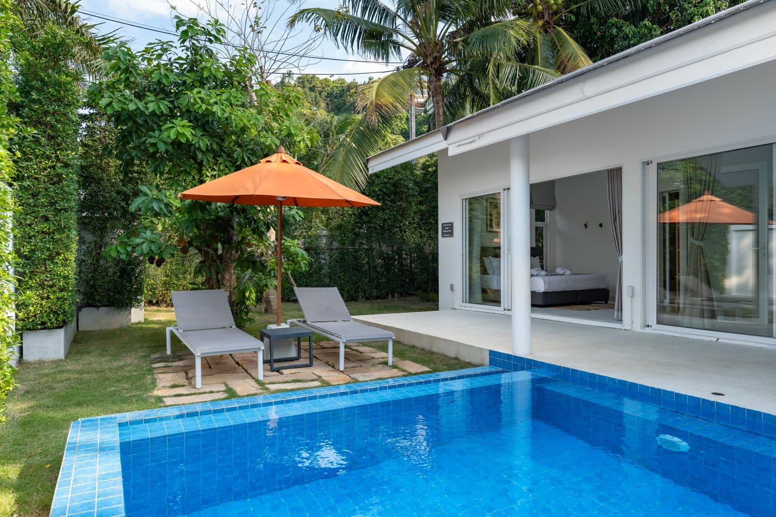 Three Bedroom Villa private pool terrace at Bougain Villas